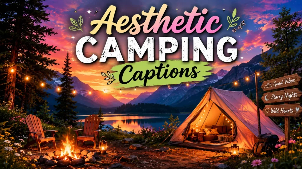 Aesthetic Camping Captions 