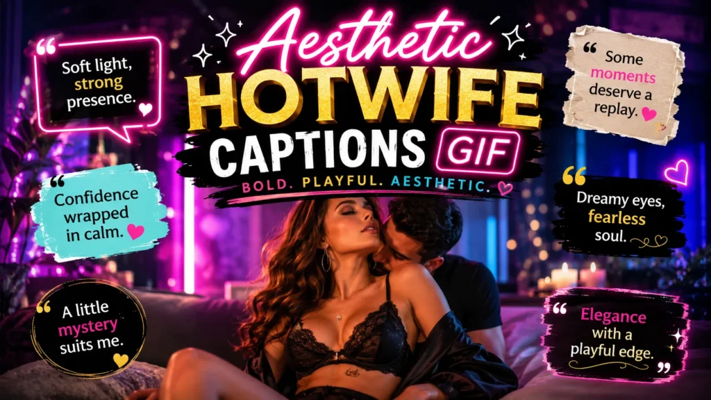 Aesthetic Hotwife Captions GIF