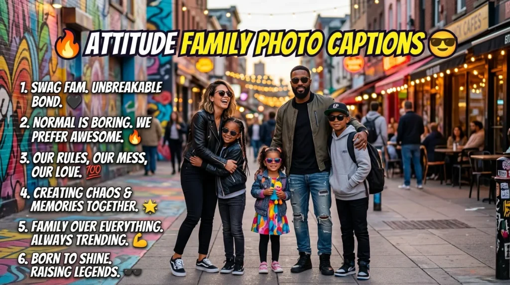 Attitude Family Photo Captions 
