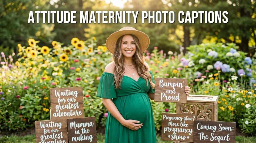 Attitude Maternity Photo Captions