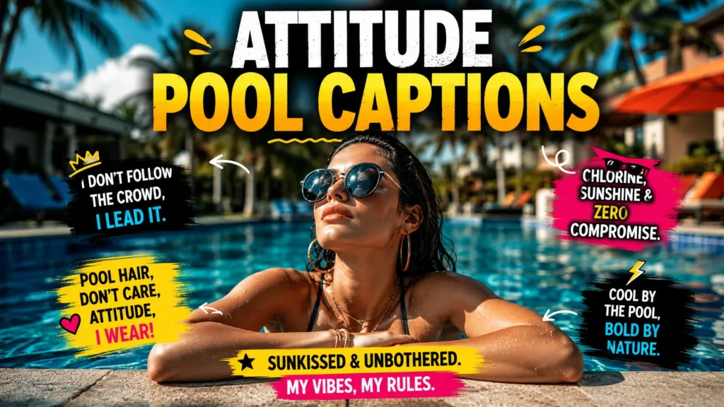 Attitude Pool Captions