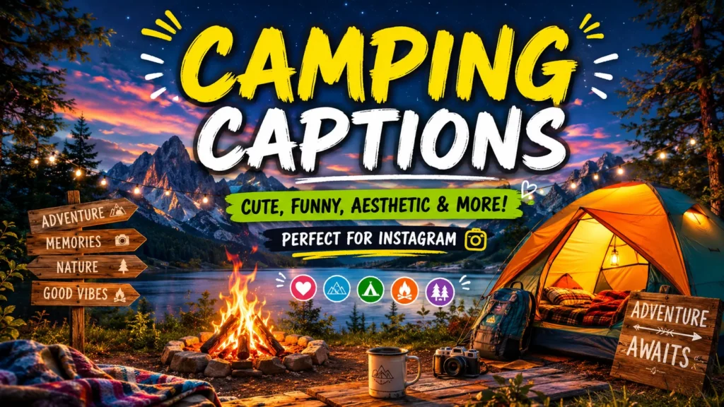 Camping Captions
