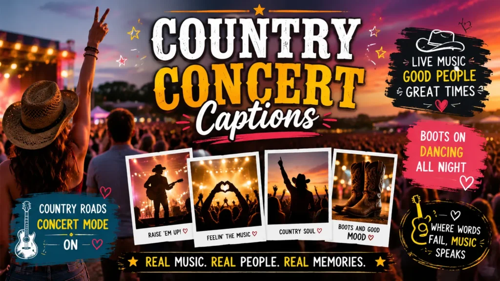 Country Concert Captions