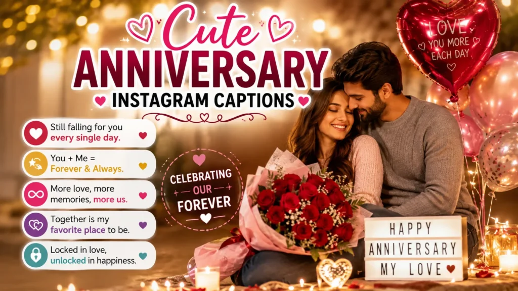 Cute Anniversary Instagram Captions