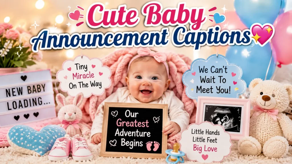 Cute Baby Announcement Captions 