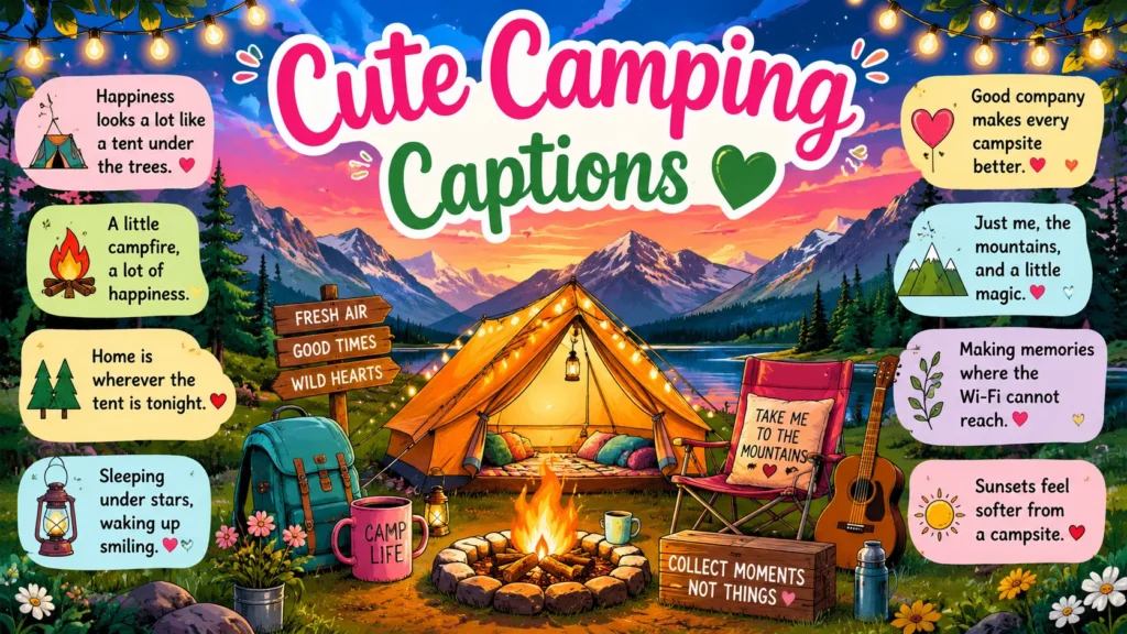 Cute Camping Captions
