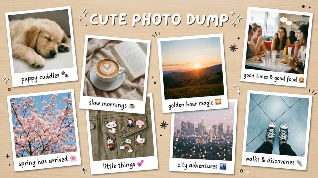 Cute Photo Dump Instagram Captions