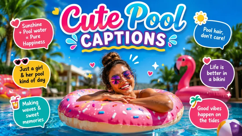 Cute Pool Captions 