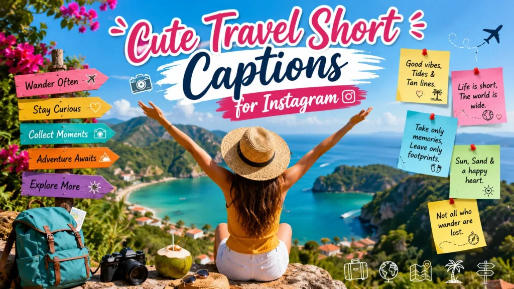 Cute Travel Short Captions for Instagram