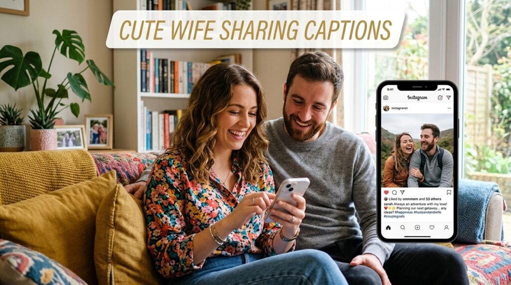 Cute Wife Sharing Captions 