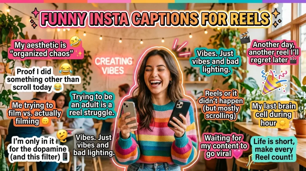 Funny Insta Captions for Reels