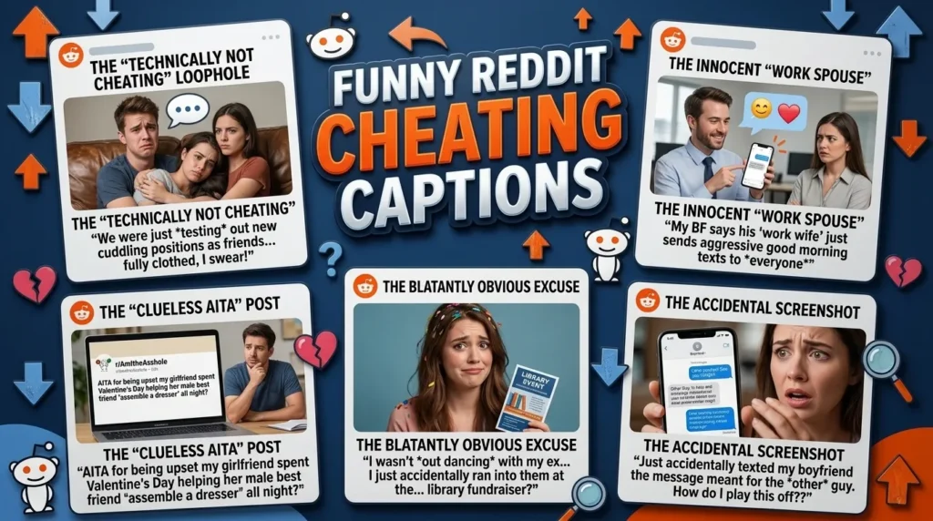 Funny Reddit Cheating Captions 