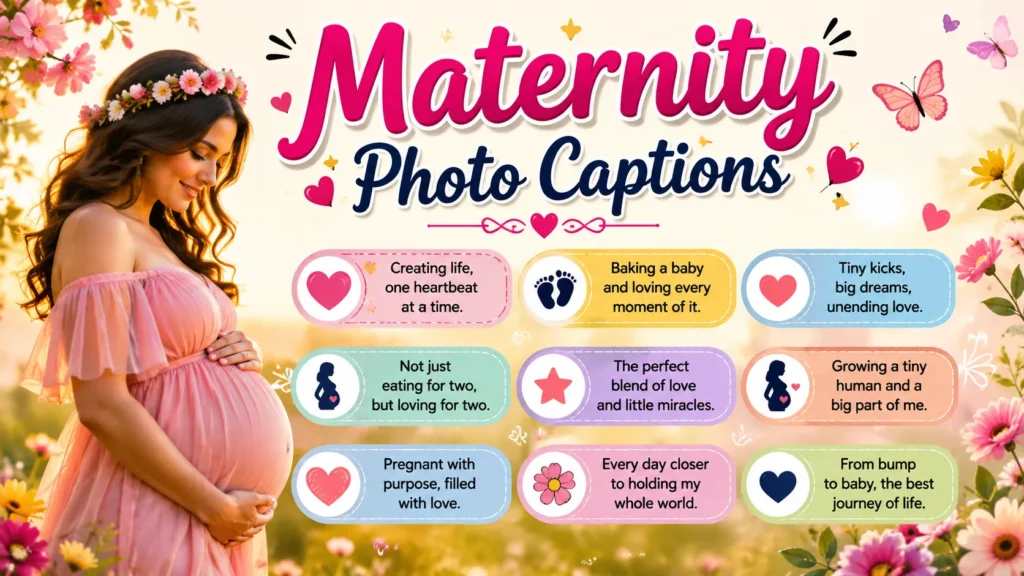 Maternity Photo Captions