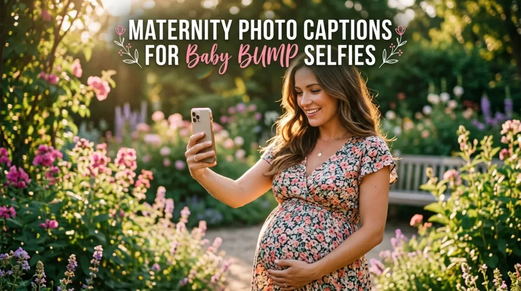 Maternity Photo Captions for Baby Bump Selfies