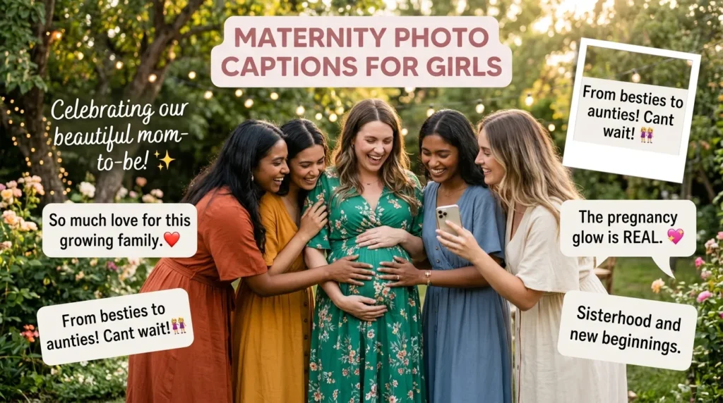 Maternity Photo Captions for Girls