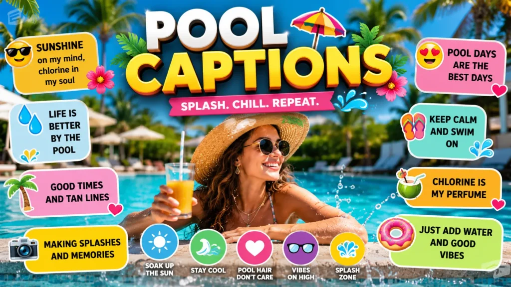 Pool Captions