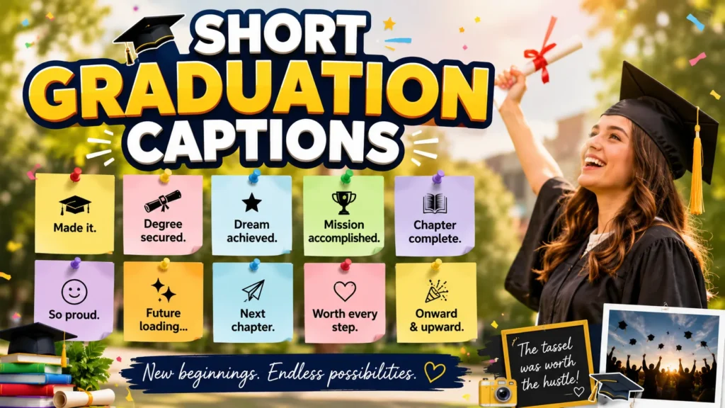 Short Graduation Captions