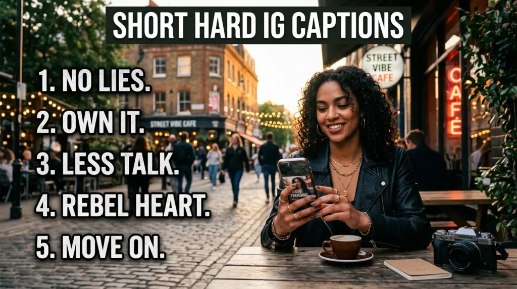 Short Hard IG Captions 