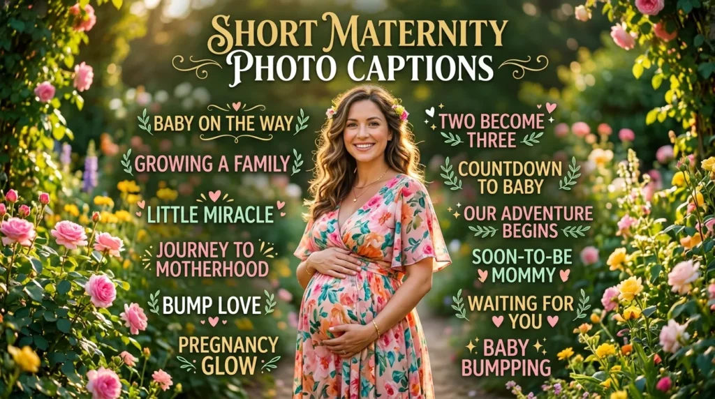 Short Maternity Photo Captions