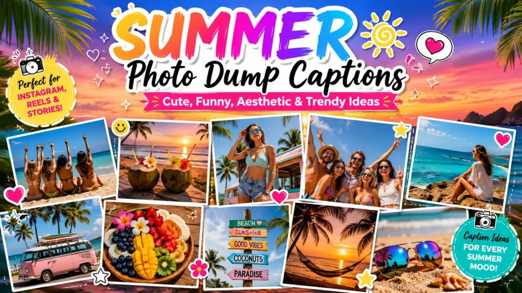 Summer Photo Dump Captions