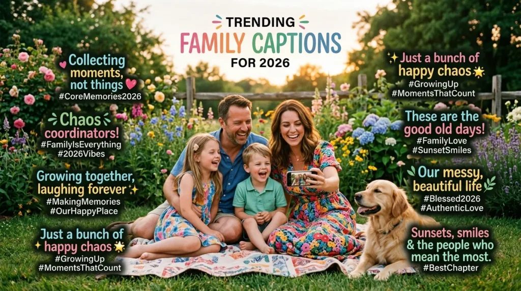Trending Family Photo Captions for 2026 