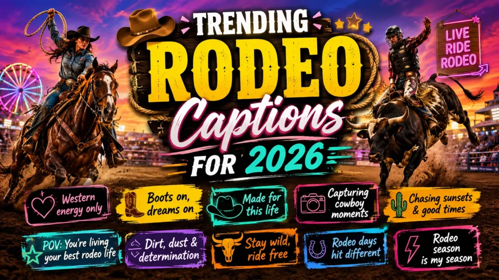 Trending Rodeo Captions for 2026 
