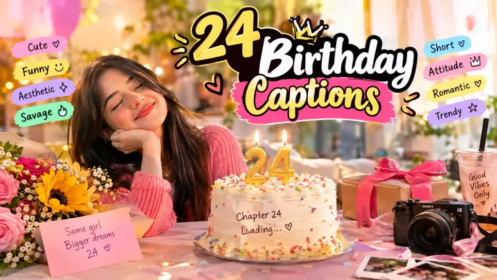 24 Birthday Captions