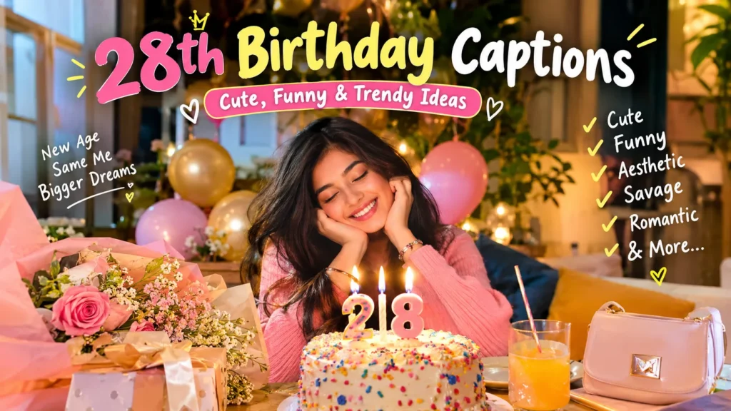 28th Birthday Captions