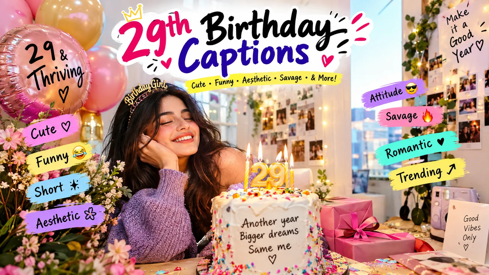 29th Birthday Captions