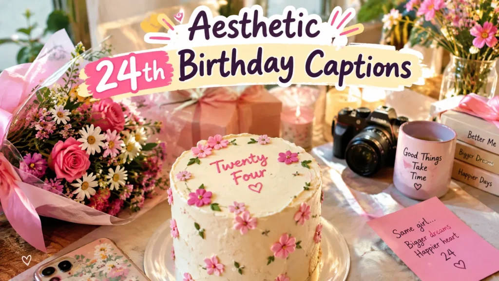 Aesthetic 24th Birthday Captions 