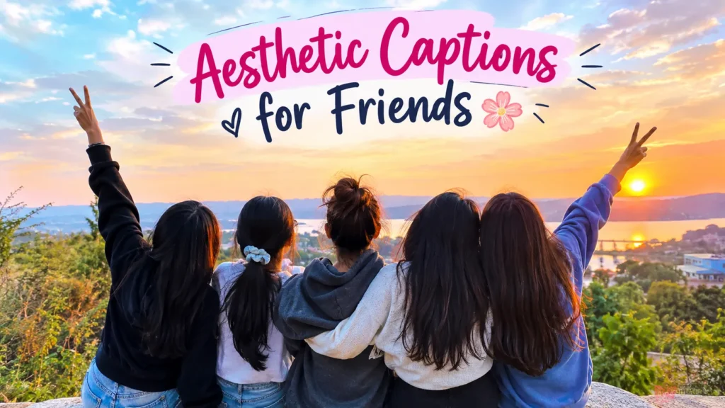 Aesthetic Captions for Friends 