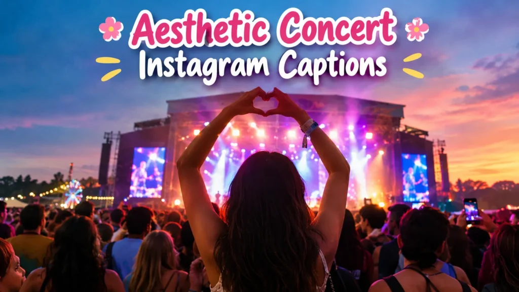 Aesthetic Concert Instagram Captions πΈ