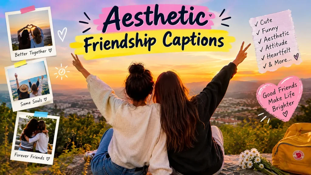 Aesthetic Friendship Captions 