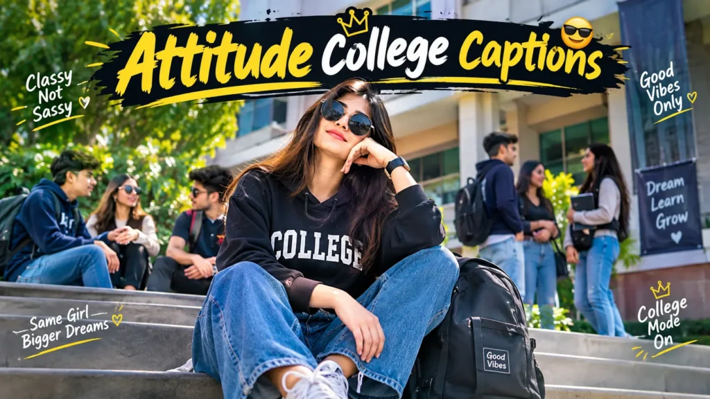 Attitude College Captions