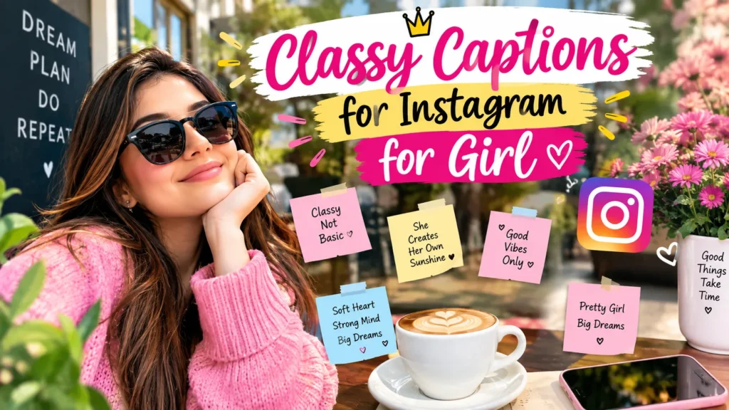 Classy Captions for Instagram for Girl