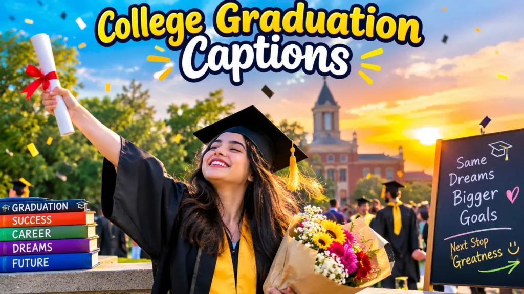 College Graduation Captions