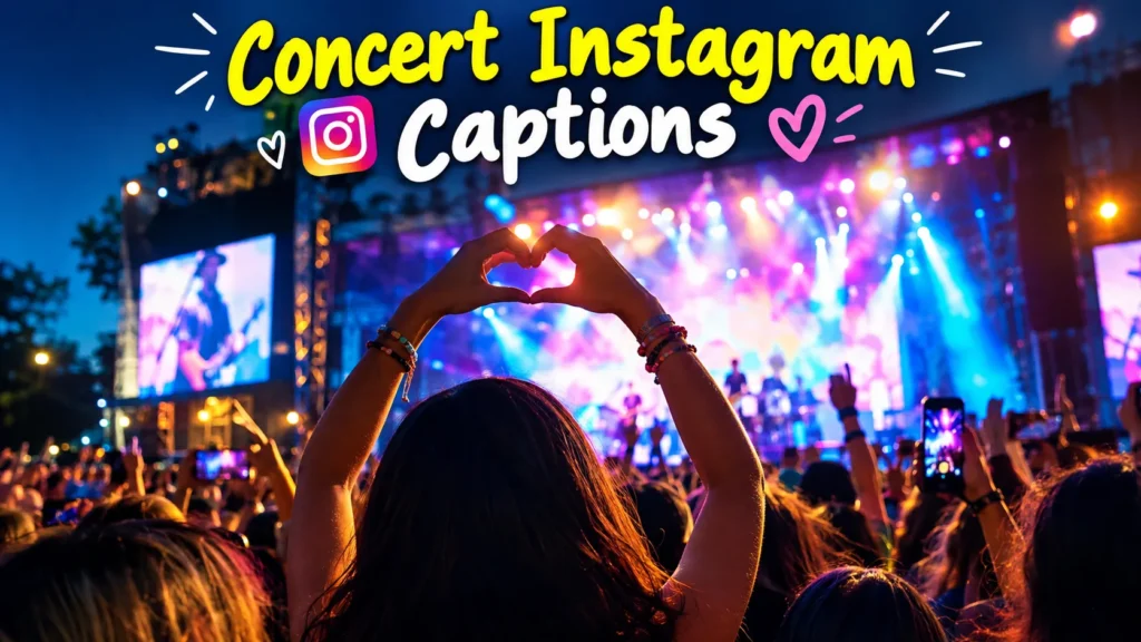 Concert Instagram Captions