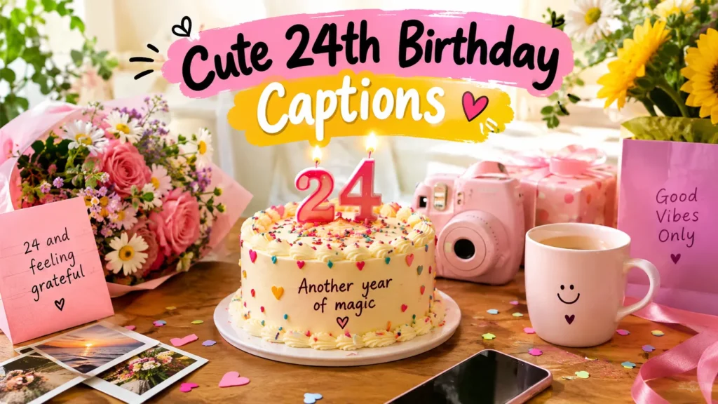 Cute 24th Birthday Captions 💖