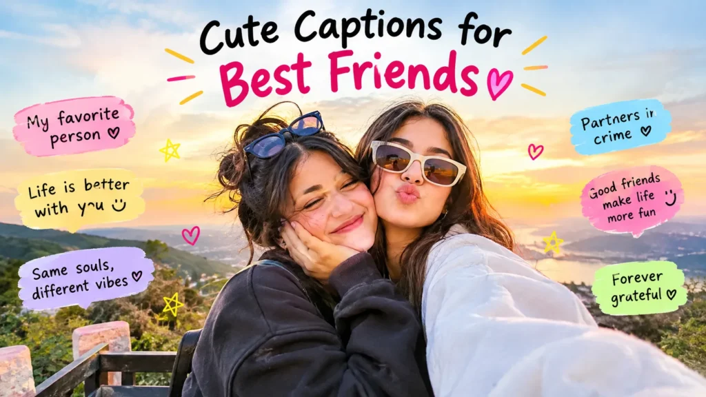 Cute Captions for Best Friends 