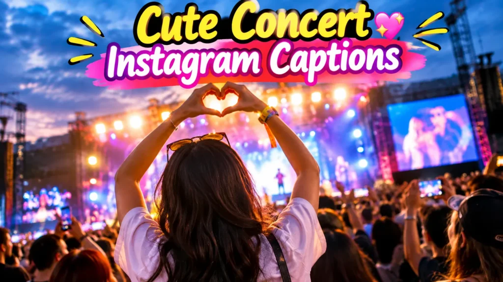 Cute Concert Instagram Captions