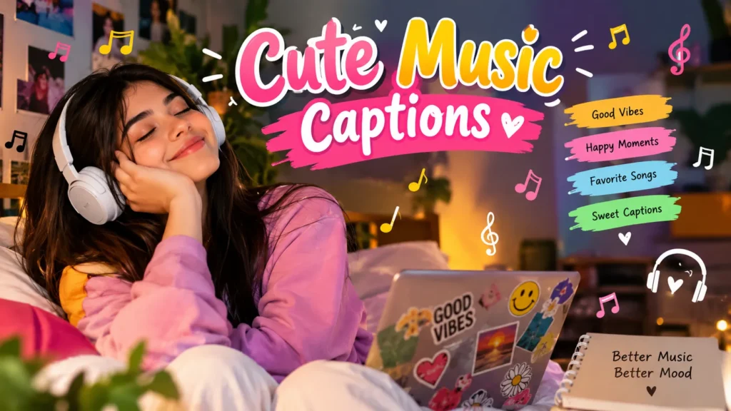 Cute Music Captions 