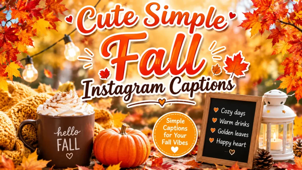 Cute Simple Fall Instagram Captions