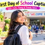 First Day of School Captions