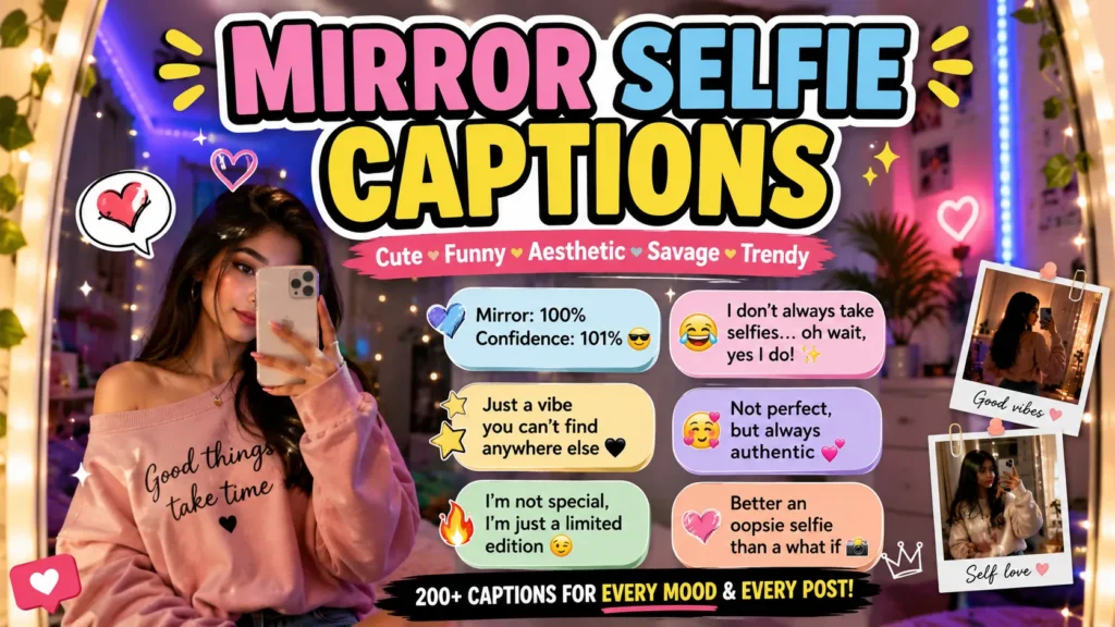 Mirror Selfie Captions