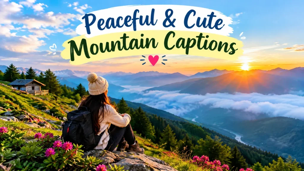 Peaceful & Cute Mountain Captions 