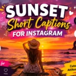 Sunset Short Captions for Instagram