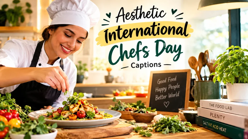 Aesthetic International Chefs Day Captions