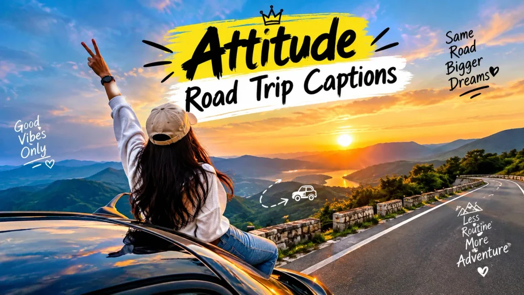 Attitude Road Trip Captions 