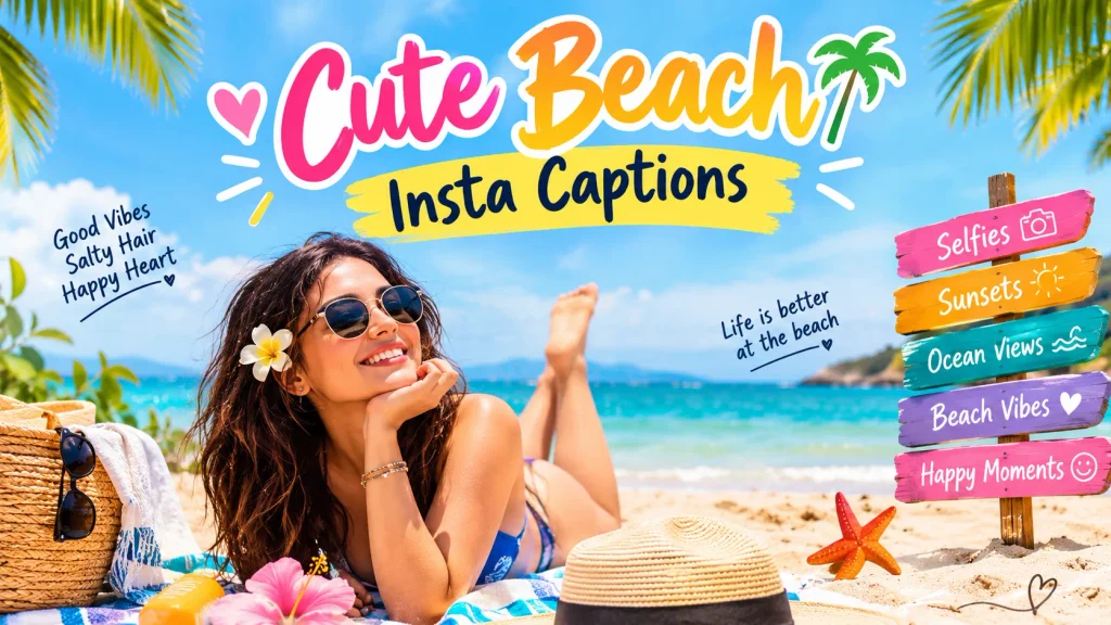 Cute Beach Insta Captions