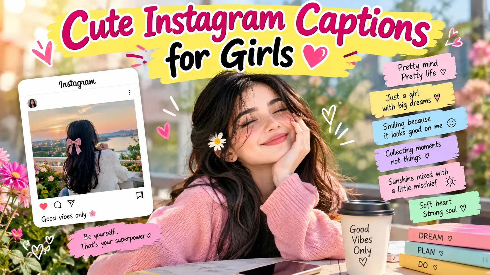 Cute Instagram Captions for Girls 💖